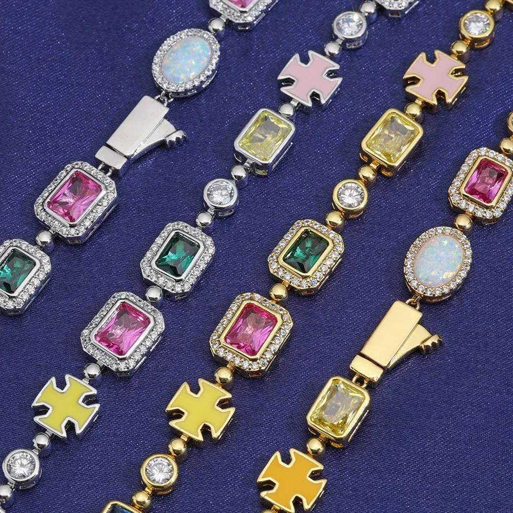 Fully Iced Out Rapper Chain Micro Pave Zircon Hip Hop Jewelry | Caratix Jewelry - CaratixJewelry